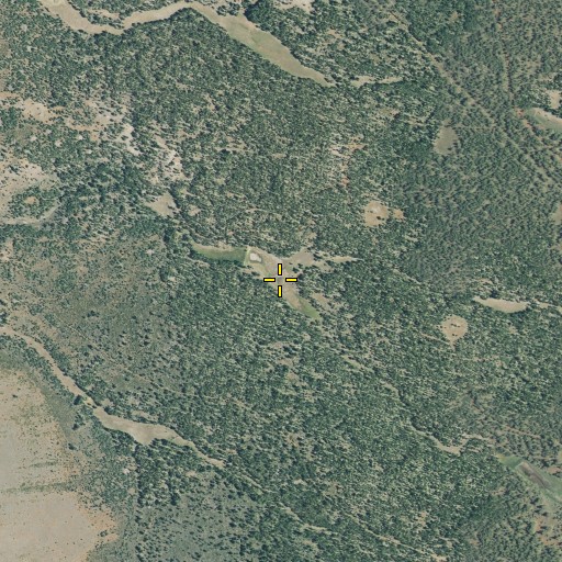 Aerial/Satellite Image of Bootleg Reservoir, CA