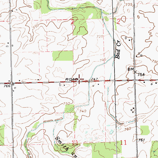 Topographic Map of Oral Post Office (historical), MI