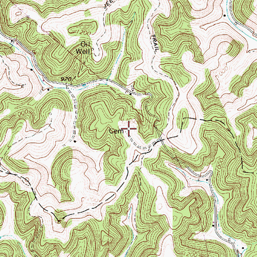 Topographic Map of Helmic Cemetery, WV