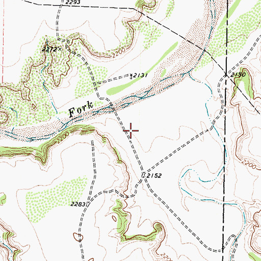 Topographic Map of Lake Alan Henry, TX