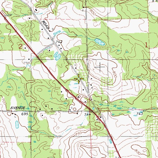 Topographic Map of Kingdom Hall of Jehovah's Witnesses, MI