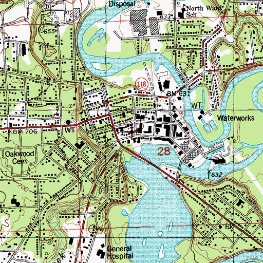 Topographic Map of Episcopal Church of the Good Shepherd, MI