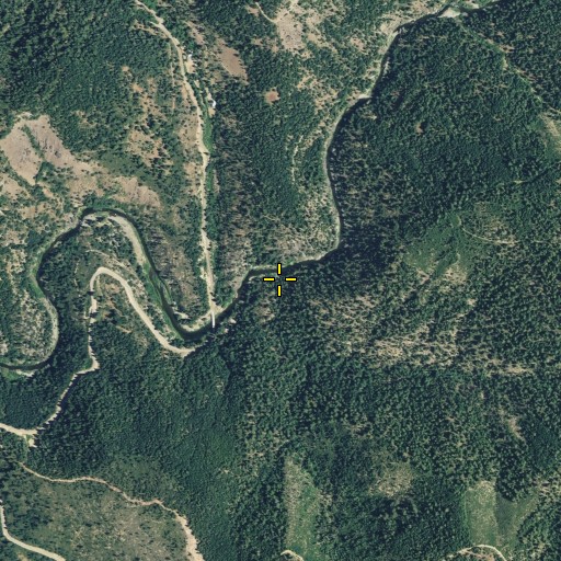 Aerial/Satellite Image of Bray Creek, CA