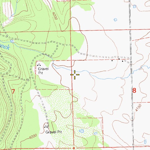 Topographic Map of Brown Canyon, CA