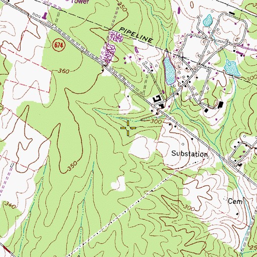 Topographic Map of Jiffy Lube Live, VA