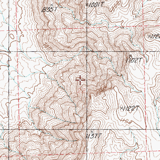 Topographic Map of Lime Canyon Wilderness, NV