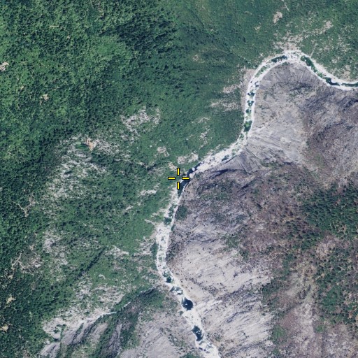 Aerial/Satellite Image of Brush Creek, CA