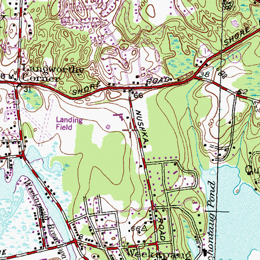 Topographic Map of Spring Gutter Brook (historical), RI
