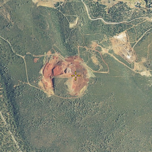 Aerial/Satellite Image of Brush Mountain, CA