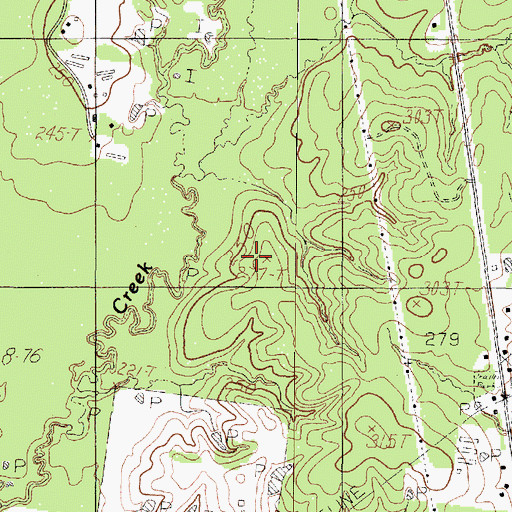 Topographic Map of Whitton Family Cemetery, TX