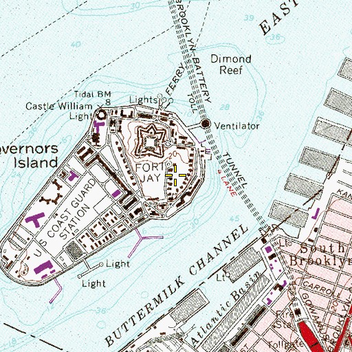 Topographic Map of Nolan Park, NY
