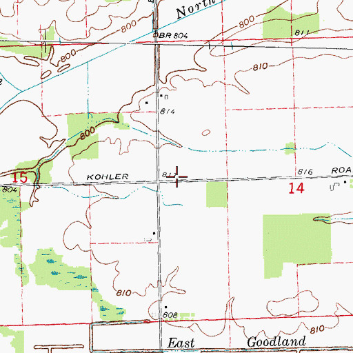 Topographic Map of Indian Cemetery, MI