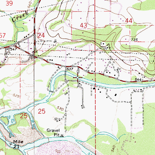 Topographic Map of McKenzie Fire and Rescue Station 2 - Camp Creek Station, OR