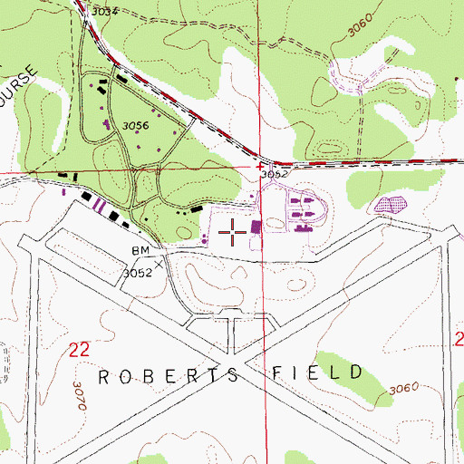Topographic Map of United States Forest Service Redmond Hotshots, OR