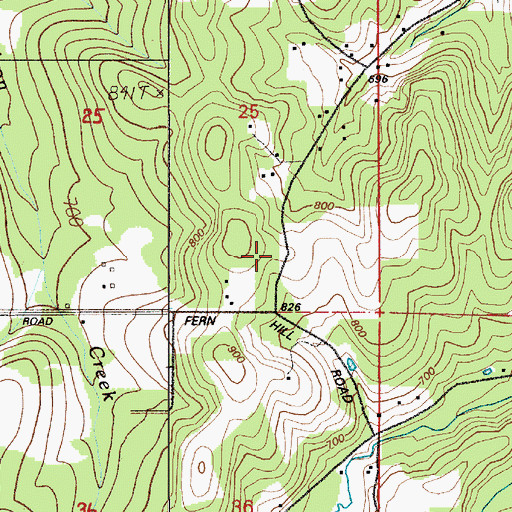 Topographic Map of Columbia River Fire and Rescue Fernhill Station, OR