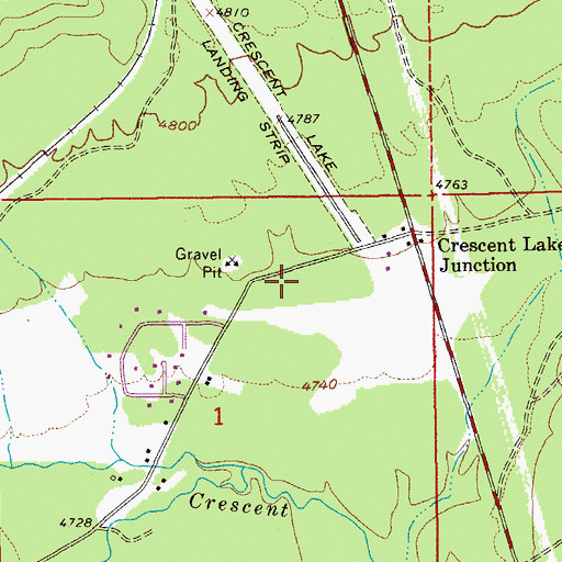 Topographic Map of Central Cascades Fire and Emergency Medical Services, OR