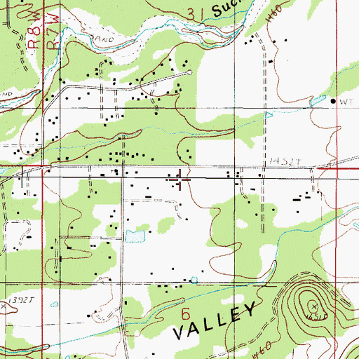Topographic Map of Illinois Valley Fire District Station 4, OR