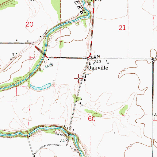 Topographic Map of Oakville Station 54, OR