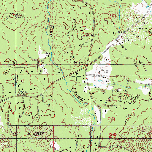 Topographic Map of Rural / Metro Fire Department Station 5, OR