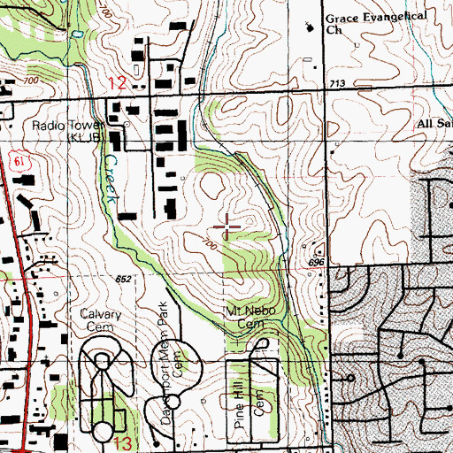 Topographic Map of Davenport Forestry Department, IA