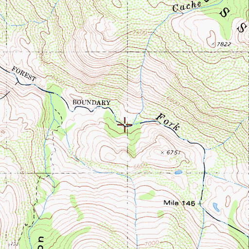 Topographic Map of Cache Creek, CA