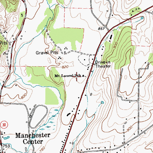 Topographic Map of Manchester Rescue Squad, VT