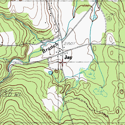 Topographic Map of Missisquoi Valley Ambulance Service, VT