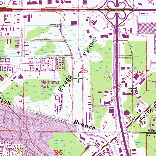 Topographic Map of Paramont Center Office Building, AL