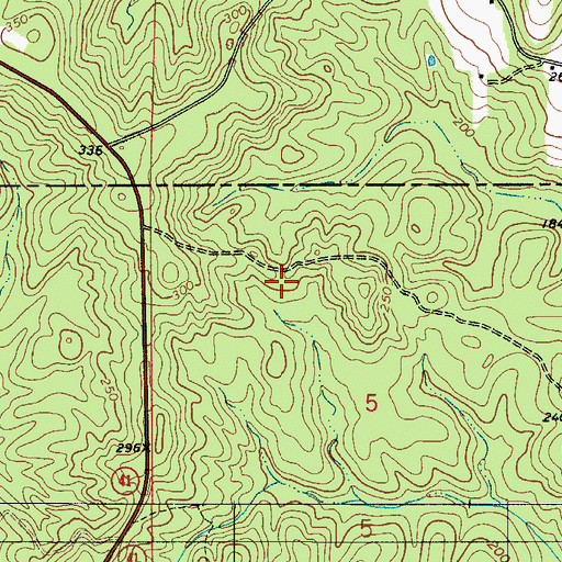 Topographic Map of Timberlands Landfill, AL