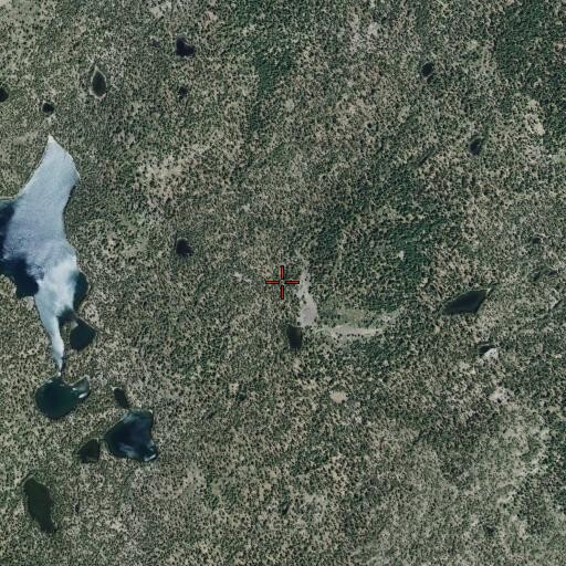 Aerial/Satellite Image of Caribou Peak Wild Area, CA