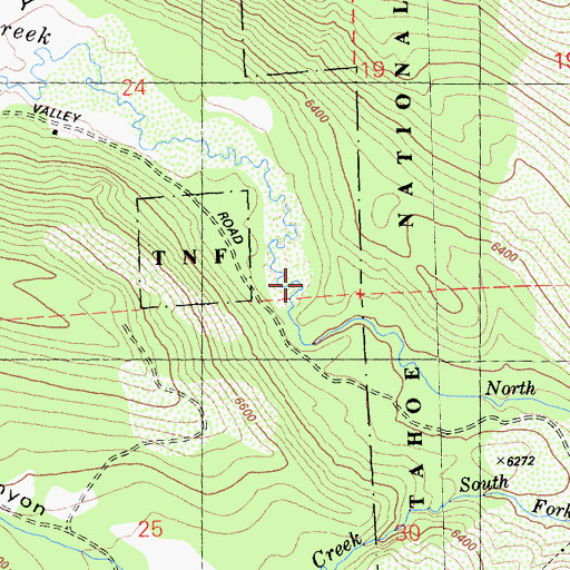 Topographic Map of Carpenter Valley, CA
