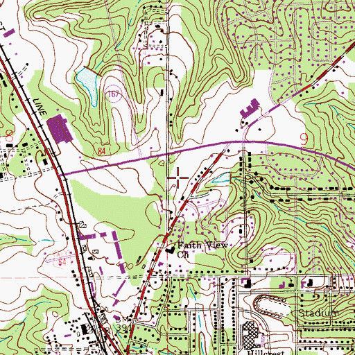 Topographic Map of The Church of Jesus Christ of Latter Day Saints, AL