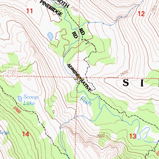 Topographic Map of Cascade Valley, CA