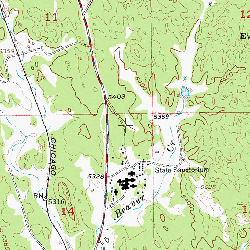 Topographic Map of United States Forest Service Tatanka Hotshots, SD
