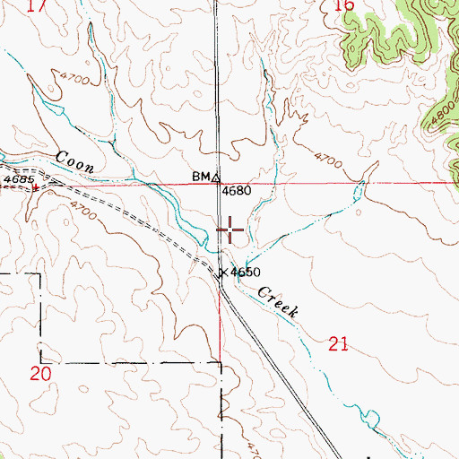 Topographic Map of Highlands Volunteer Fire Department, SD
