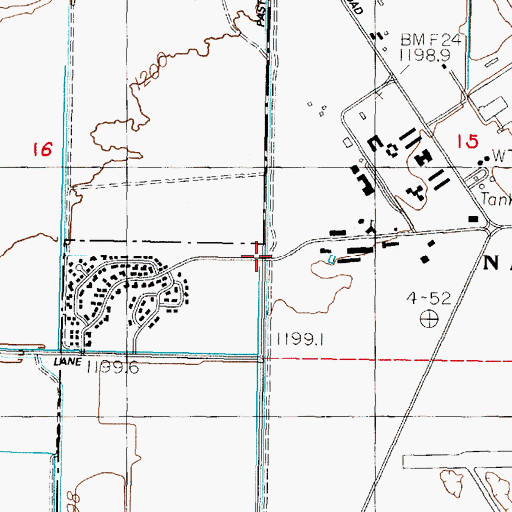 Topographic Map of Naval Air Station Fallon Fire Station 2, NV