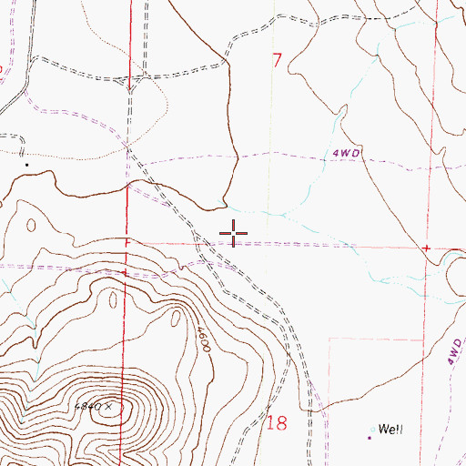 Topographic Map of Sparks Fire Department Station 5, NV