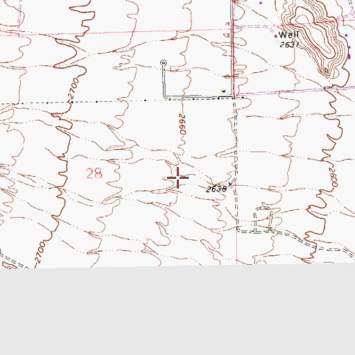 Topographic Map of Clark County Fire Department Station 66, NV