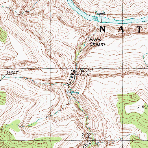Topographic Map of Royal Arch, AZ