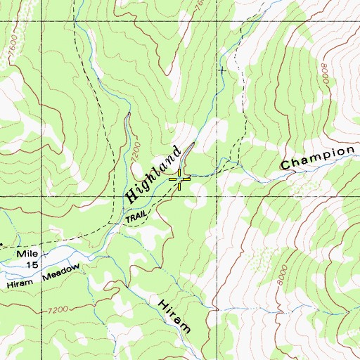 Topographic Map of Champion Canyon, CA