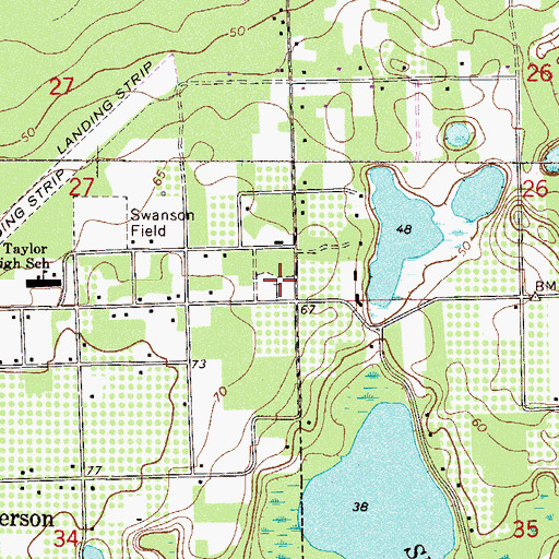 Topographic Map of Methodist Cemetery, FL