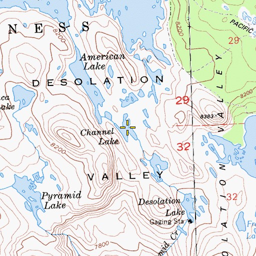 Topographic Map of Channel Lake, CA