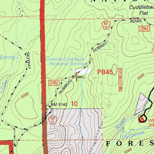 Topographic Map of Chaparral Guard Station, CA