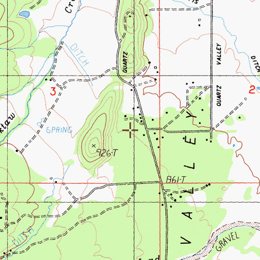 Topographic Map of Charity Mission, CA
