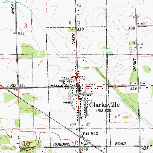 Topographic Map of Gateway Community Church, MI