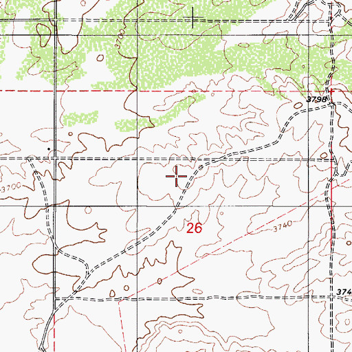 Topographic Map of Arivaca Census Designated Place, AZ