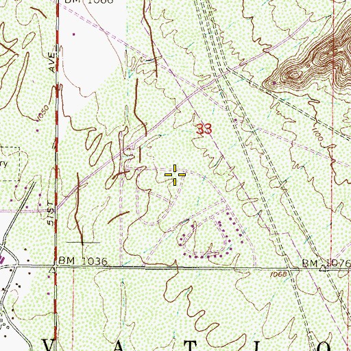 Topographic Map of Komatke Census Designated Place, AZ