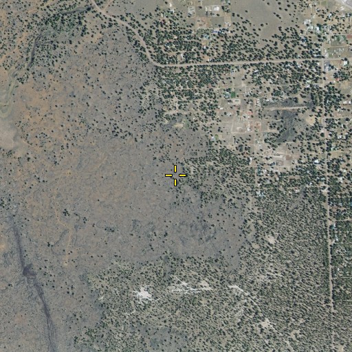 Aerial/Satellite Image of Spaulding Census Designated Place, CA