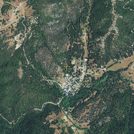 Aerial/Satellite Image of Volcano Census Designated Place, CA