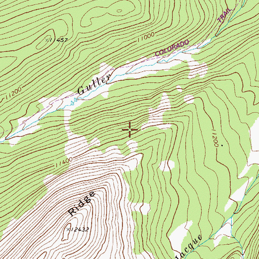Topographic Map of Copper Mountain Census Designated Place, CO